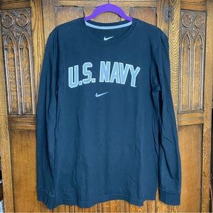 US NAVY Nike Long-sleeve Tee for U.S. Navy men’s size M medium US Navy USN